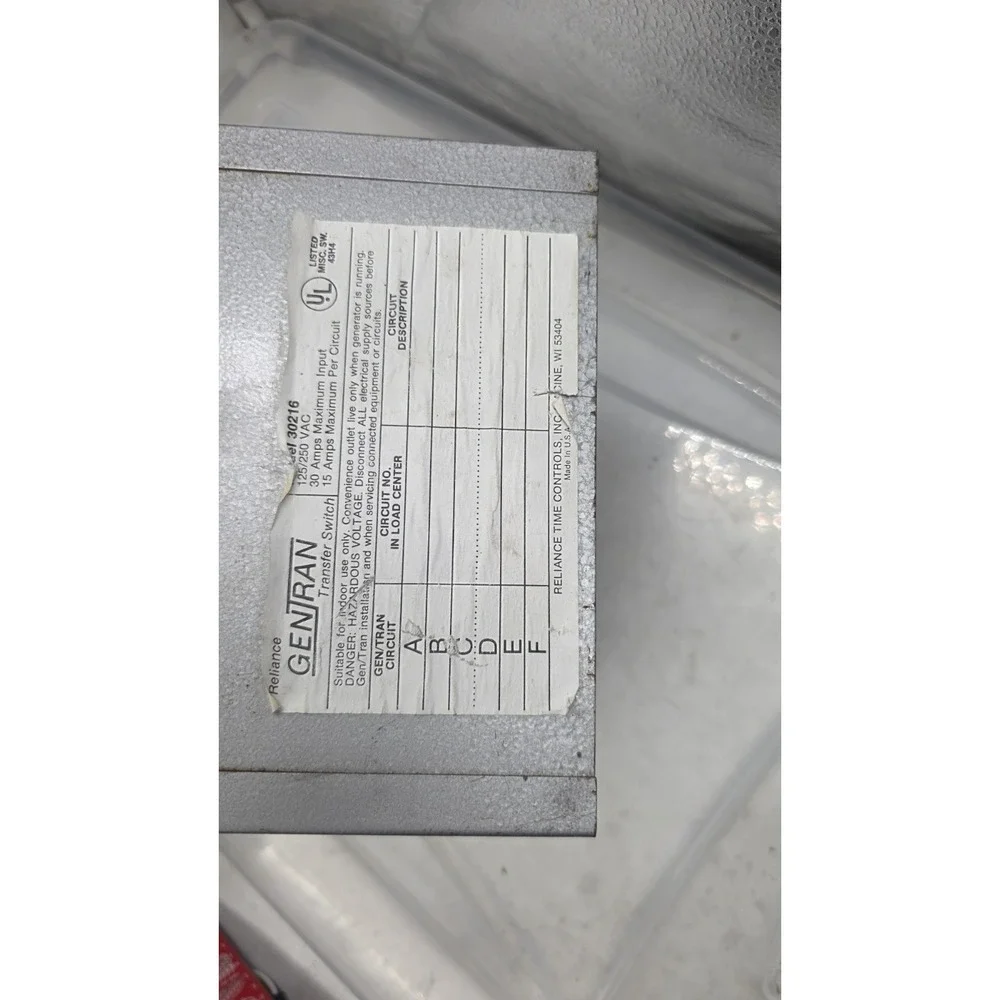HONDA GEN-TRAN 6 CIRCUIT 20A 120/240V GENERATOR TRANSFER SWITCH FAST SHIP